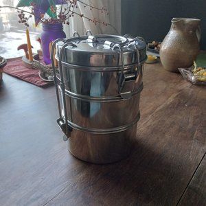 To-Go Ware Stainless Steel 3 Tier Stacking Tiffin Lunchbox
